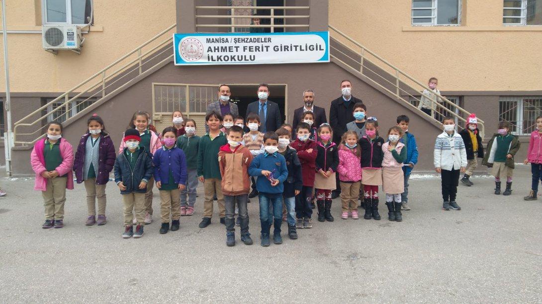 İlçe Milli Eğitim Müdürümüz Sayın Metin GENÇAY Ahmet Ferit Giritligil İlköğretim Okulu'nu Ziyaret Etti