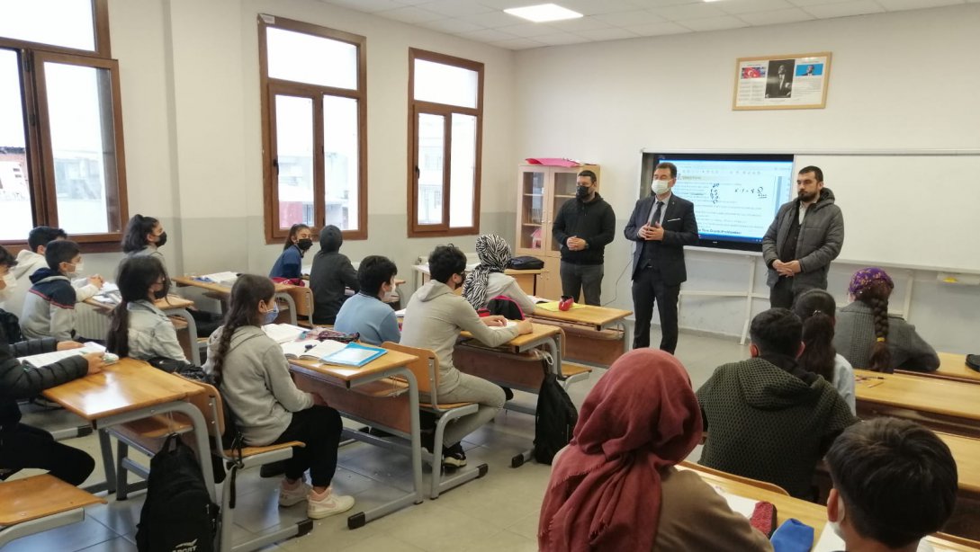 Şehzadeler İlçe Milli Eğitim Müdürü Metin GENÇAY,  Müftü Ahmet Alim Efendi İmam Hatip Ortaokulu'nu Ziyaret Etti
