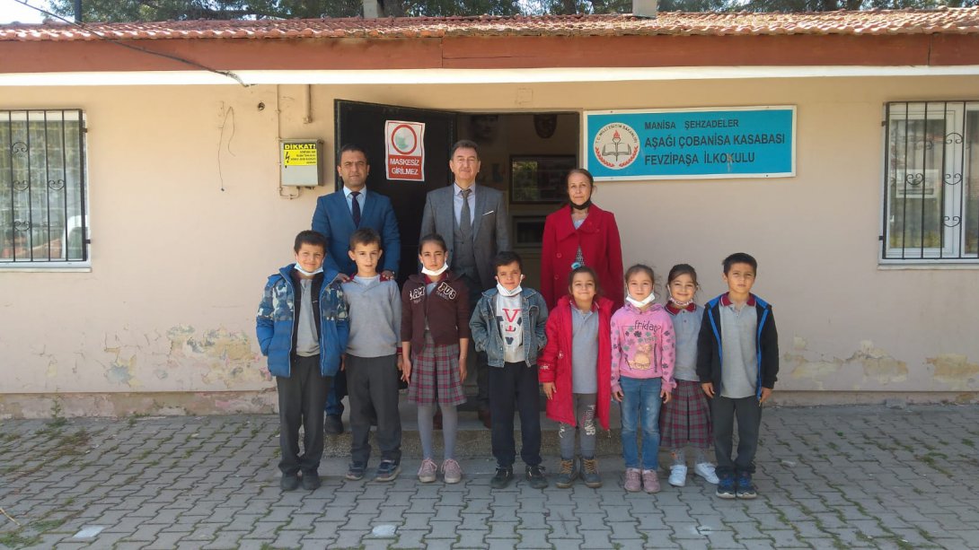 Şehzadeler İlçe Milli Eğitim Müdürü Metin GENÇAY Aşağı Çobanisa Fevzi Paşa İlkokulu'nu Ziyaret Etti.
