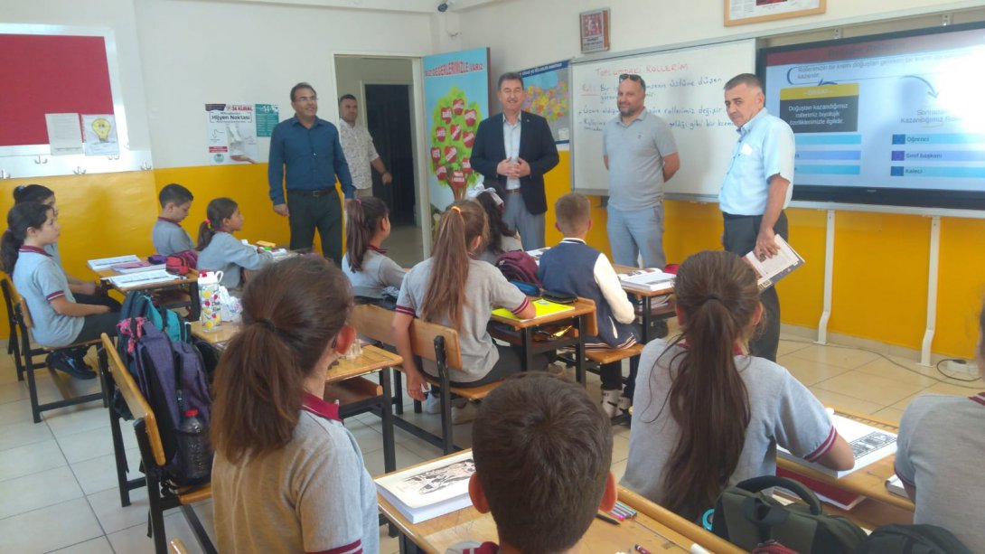 İlçe Milli Eğitim Müdürümüz Sayın Metin GENÇAY Hacıhaliller Şehit Hikmet Onan İlk-Ortaokulu'nu Ziyaret Etti