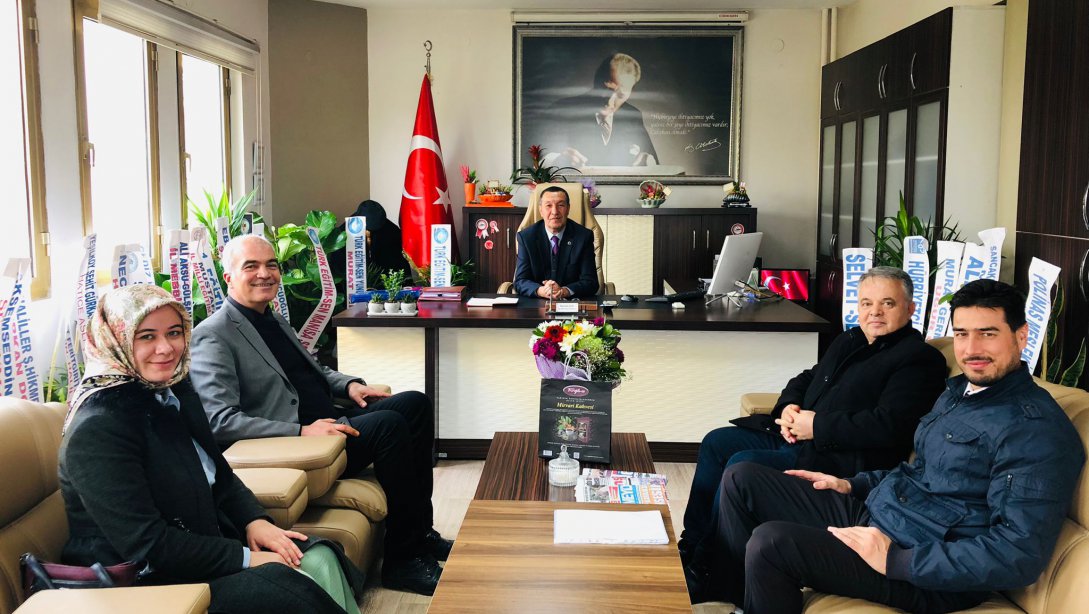 Selim Şahlar Ertürk İlk-Ortaokulu'ndan İlçe Milli Eğitim Müdürümüz Sayın Bayram IŞIK'a Hayırlı Olsun ziyareti