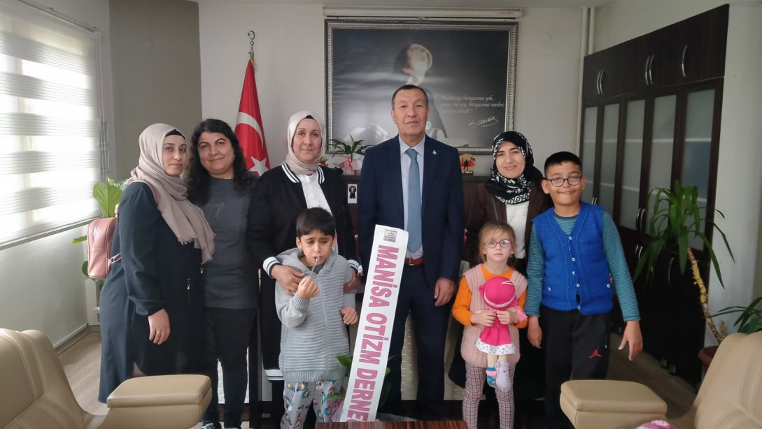 İlçe Milli Eğitim Müdürümüz Sayın Bayram IŞIK'a Manisa Otizm Derneği Başkanından Ziyaret